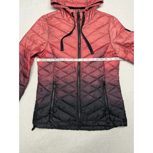 Lole Women's Small Puffer Jacket Falcon Style Hood Light Weight Multi Color - Picture 8 of 12